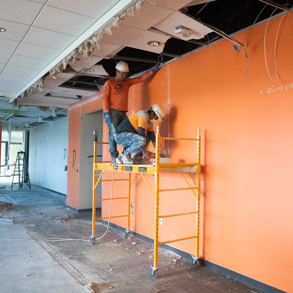 Commercial flooring removal project